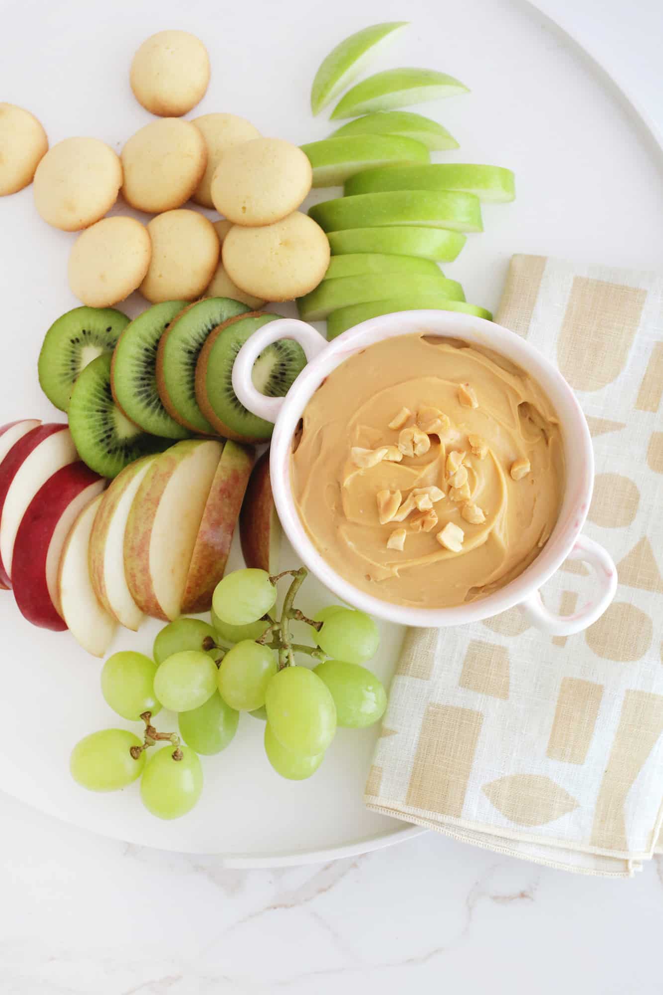 caramel Cream cheese fruit dip