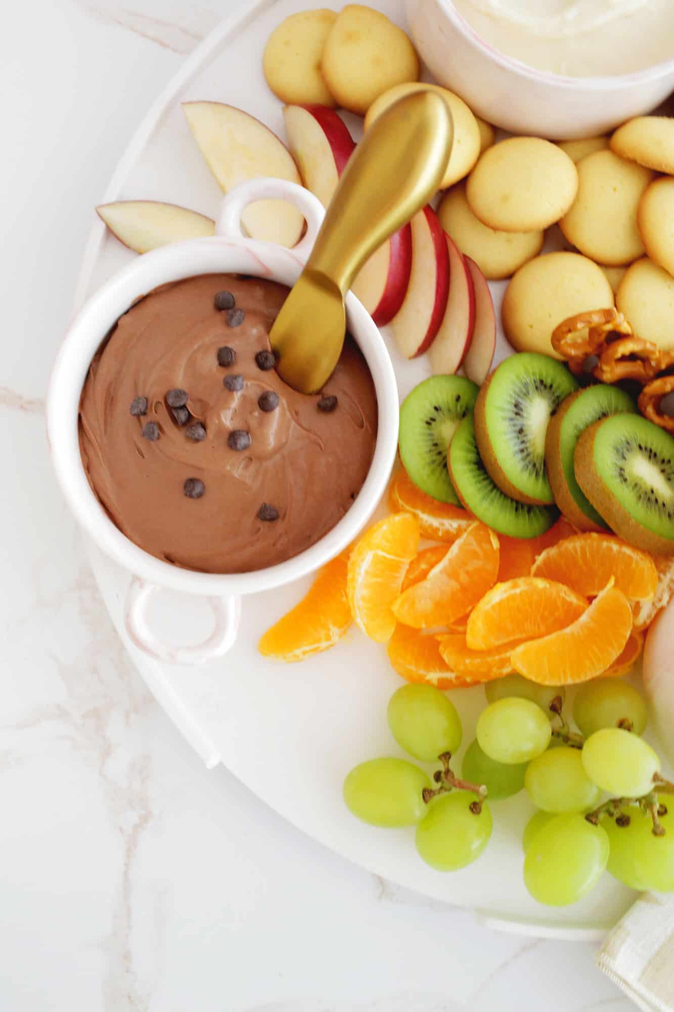 chocolate Cream cheese fruit dip